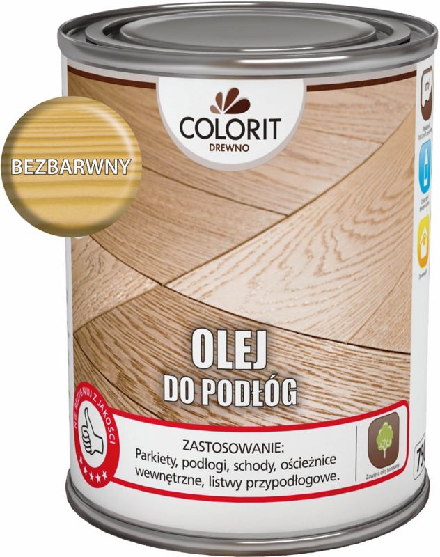Olej do podłóg Colorit Drewno bezbarwny 0,75 l