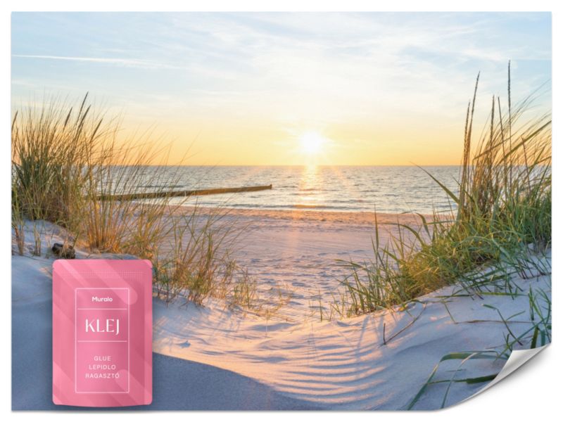 Fototapeta Muralo Zachód Morze Krajobraz Plaża 400x280 cm 1szt.