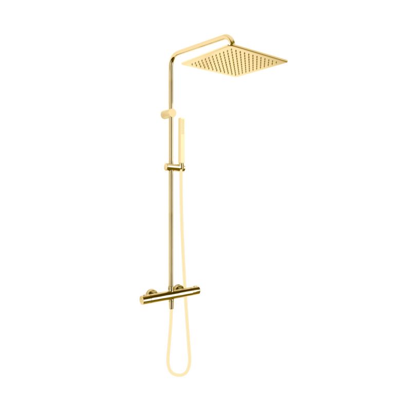 Zestaw prysznicowy Oltens Boran termostatyczny złoty 1 szt.