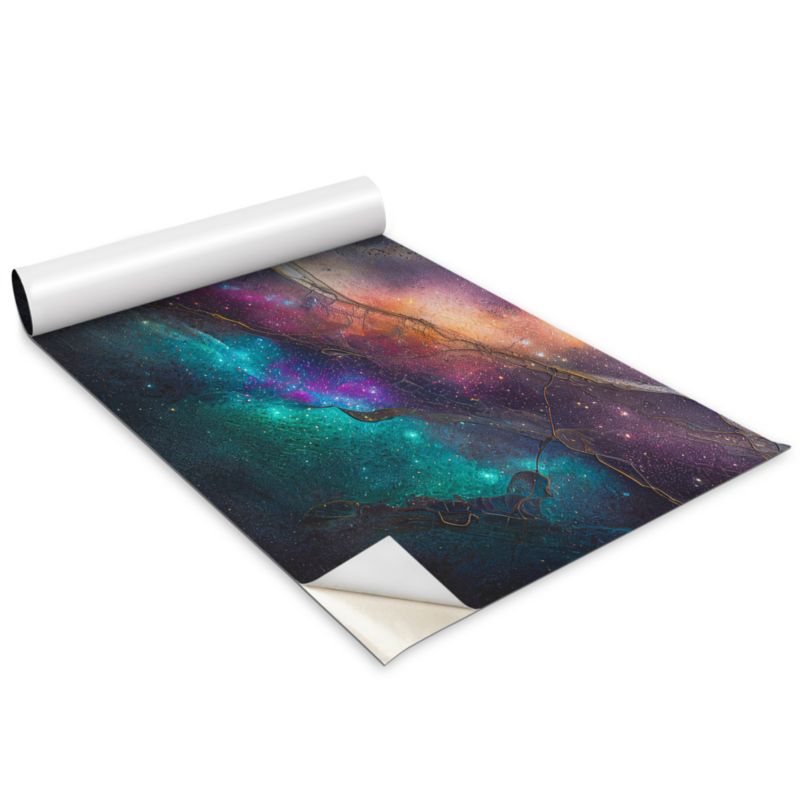 Folia Samoprzylepna Do Mebli Wallfluent 100x50 cm Kosmiczny marmur Matowa Okleina Dekoracyjna 1 rol.