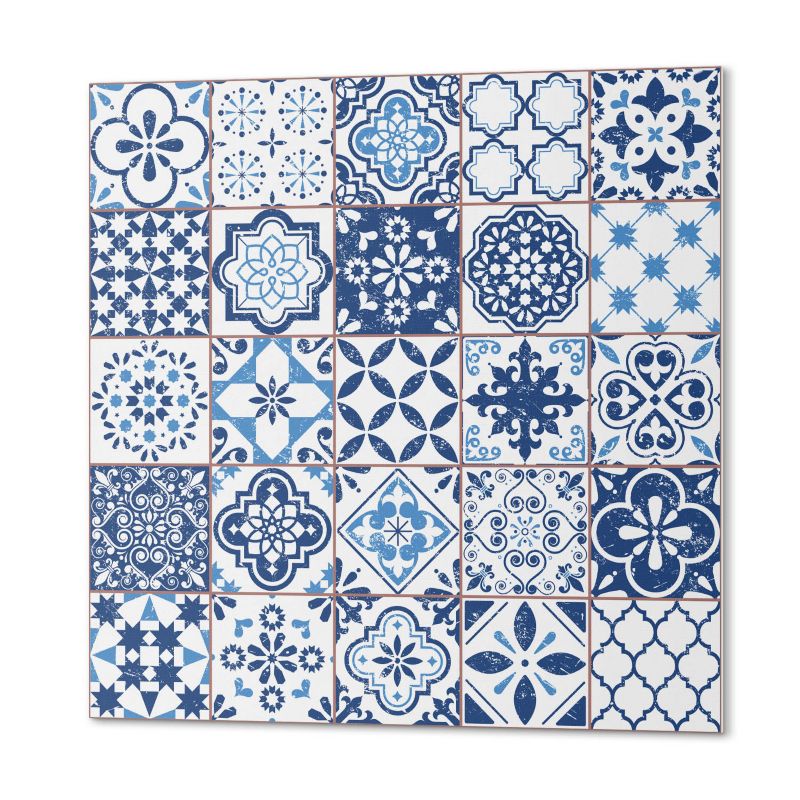 Ścienne Kafelki PCV ArtPrintCave 50x50 cm Geometryczne wzory kafli 4 szt.