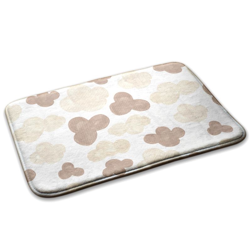 Dywanik dla dzieci Tulup 90x60cm Chmury na tapecie Miękki i antypoślizgowy 1 szt.