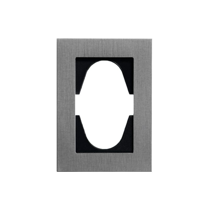 Ramka do gniazda podwójnego ViPlast ALUMINIUM Srebrna 880-23A Seria ViP 1 szt.