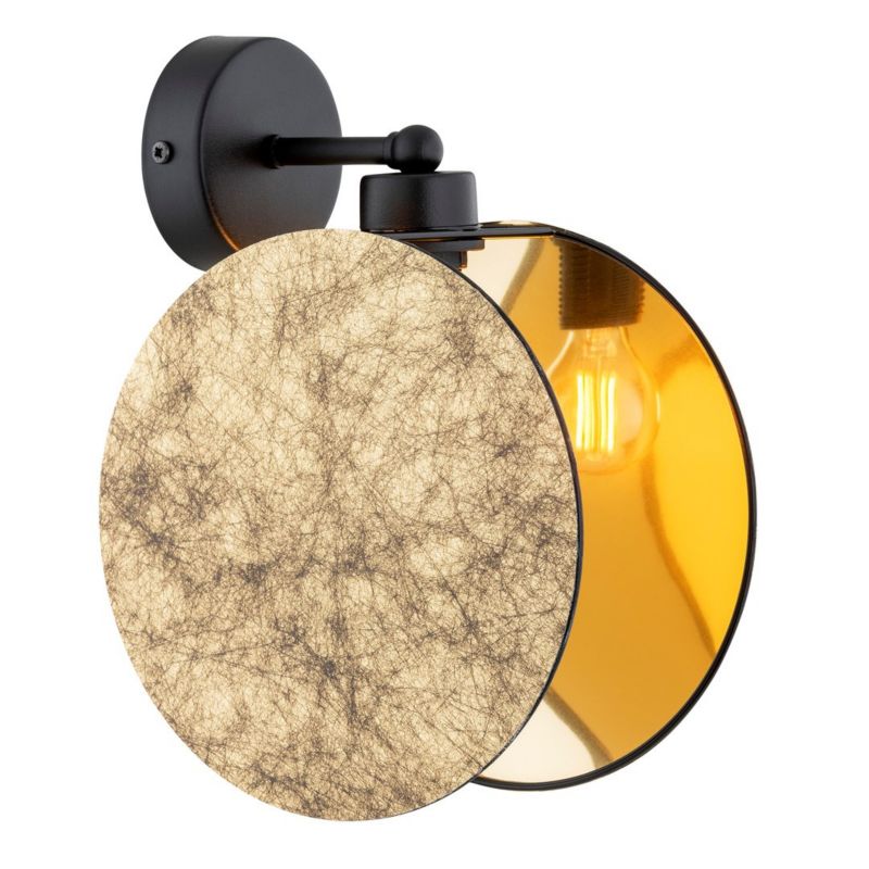 Kinkiet ścienny Emibig Motif złoto-czarny styl nowoczesny 1 x E27 x 15W IP20 wym: 26 x 20 x 20 cm - 1 szt.