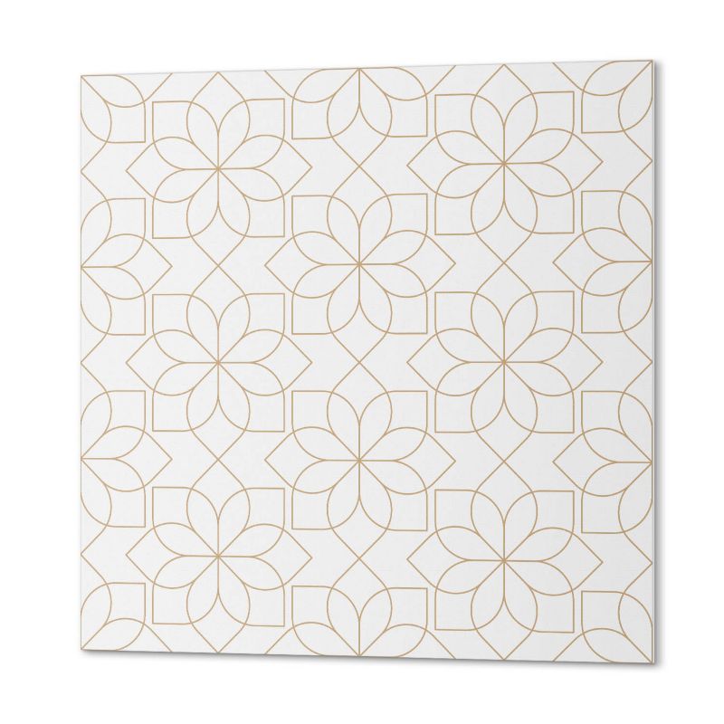 Komplet Kafelków Samoprzylepnych ArtPrintCave 30x30 cm Geometryczny wzór kwiatowy 9 szt.