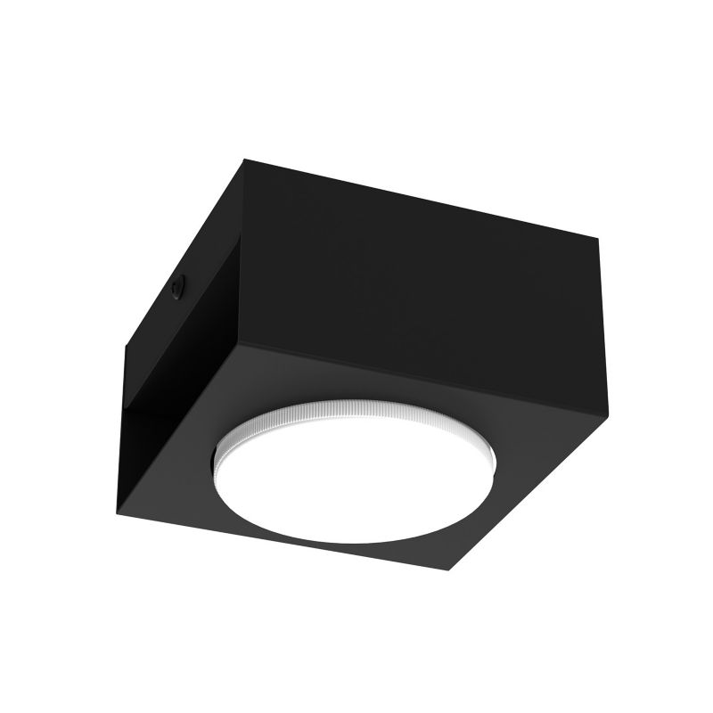 Spot reflektor natynkowy Luminex Ebru czarny mat 1xGX53x15W wym:6,5x10x10cm IP20 -1 szt.