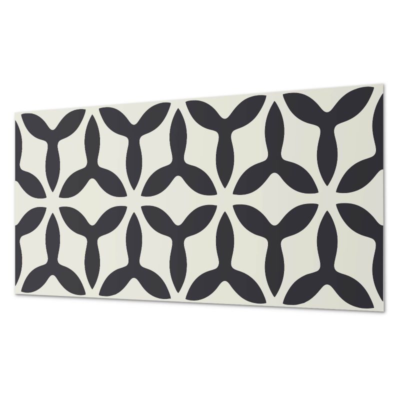 Ścienny Panel PCV Samoprzylepny ArtPrintCave 100x50 cm Stylowy wzór z płetwami 1 szt.