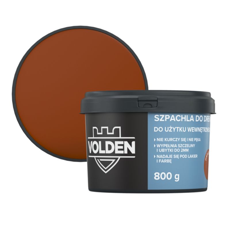 Masa szpachlowa do drewna Volden dąb ciemny 800 g