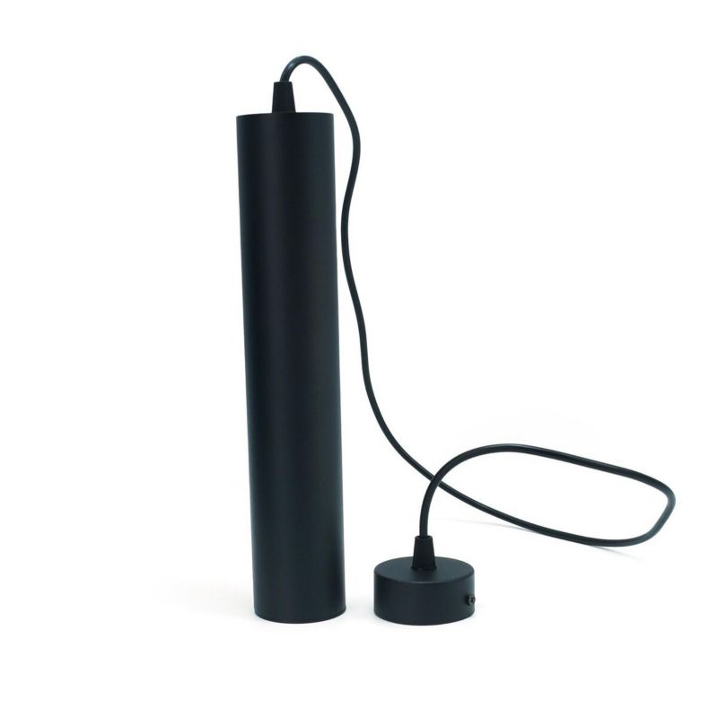 Lampa sufitowa wisząca IdeaLED Circus czarna wym: 120 x 6 x 6 cm 1xGU10 x 40W metal 1 szt.