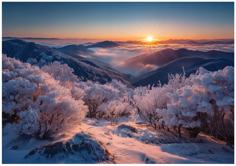 Fototapeta WALLARENA Do Sypialni Salonu Winylowa Góry Pejzaż Krajobraz Fioletowy 250x175 cm 16350VX5 1 szt.