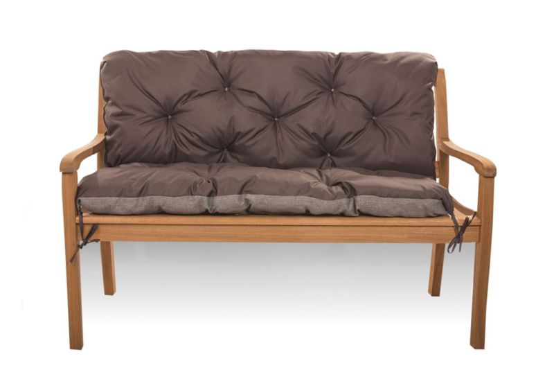 Poduszka na ławkę, Setgarden, 120x50x40 cm, Brązowa poduszka ogrdowa na huśtawkę lub ławkę, 1szt