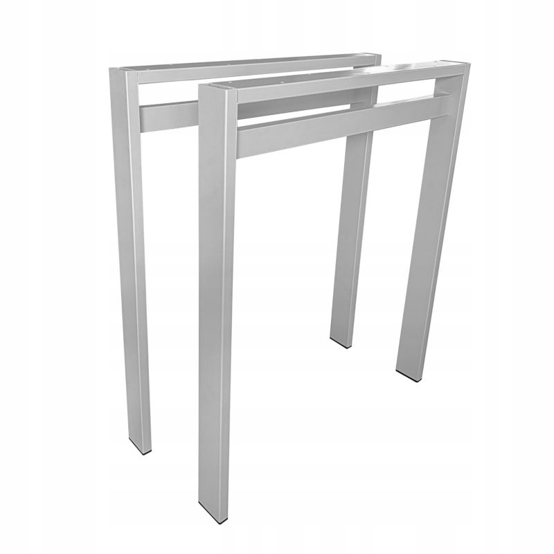 Nogi metalowe do stołu Loft Industrial szare 50x72 cm A Profil 6x2 cm 2 szt DREWik