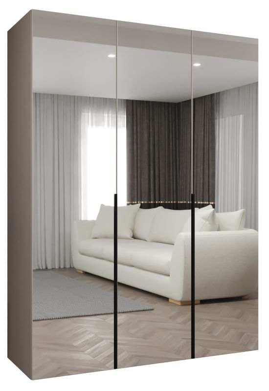 Szafa uchylna otwierana ALICANTE 3 150 wys 202 cm Kaszmir + Czarny 1 szt