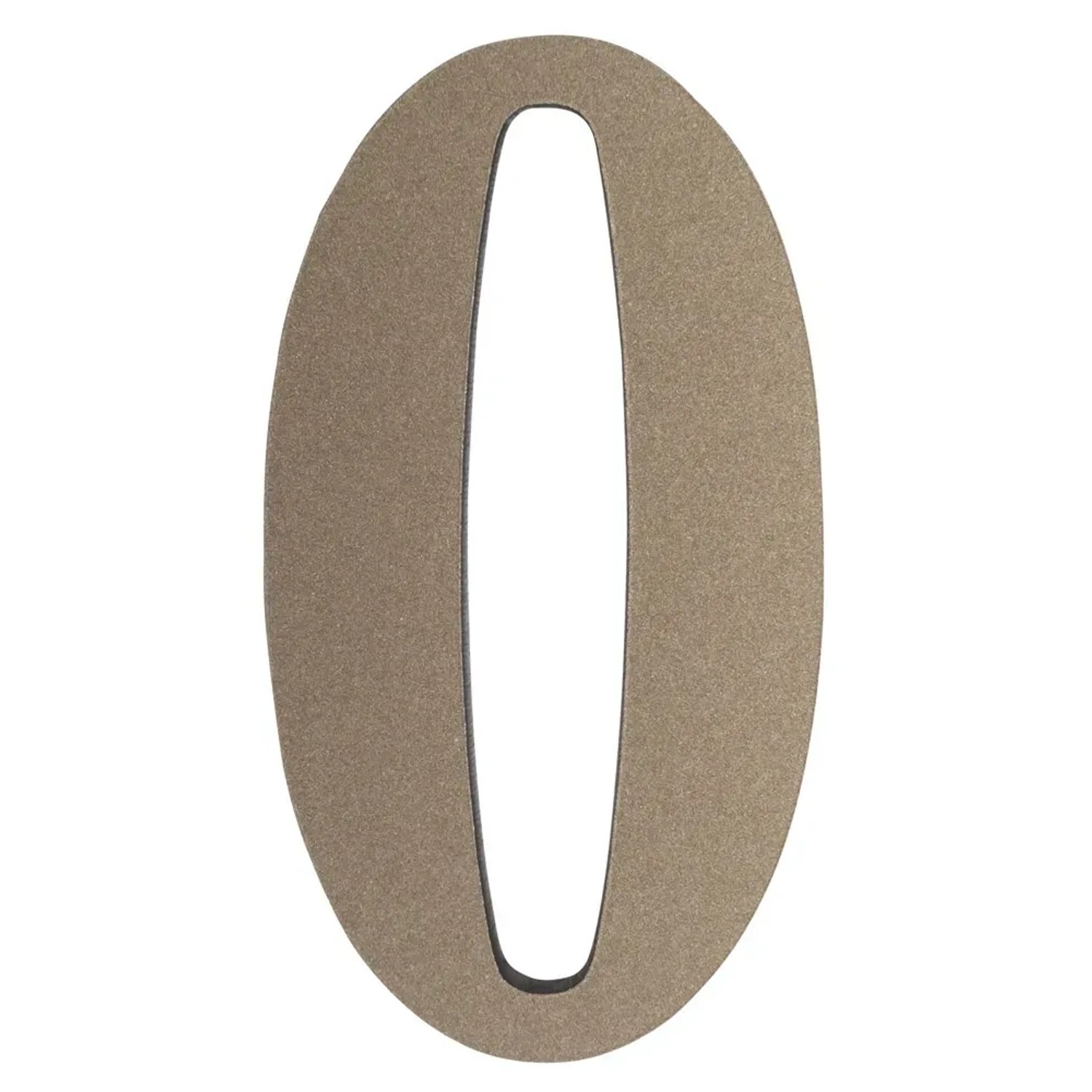 Metro Cyfra 0 plastikowa samoprzylepna platyna wys. 5cm