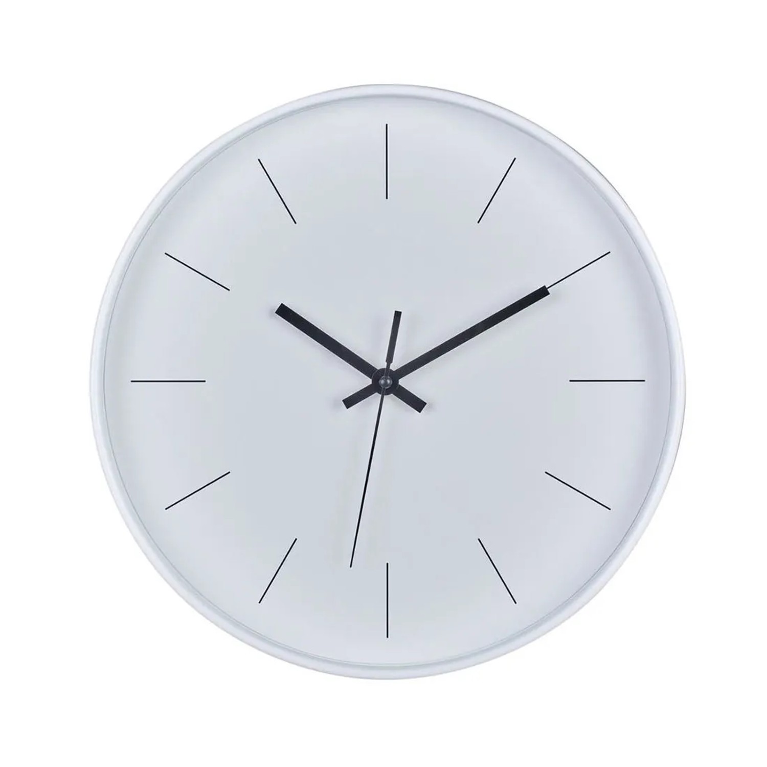 Zegar Scandi biało-czarny 30 cm