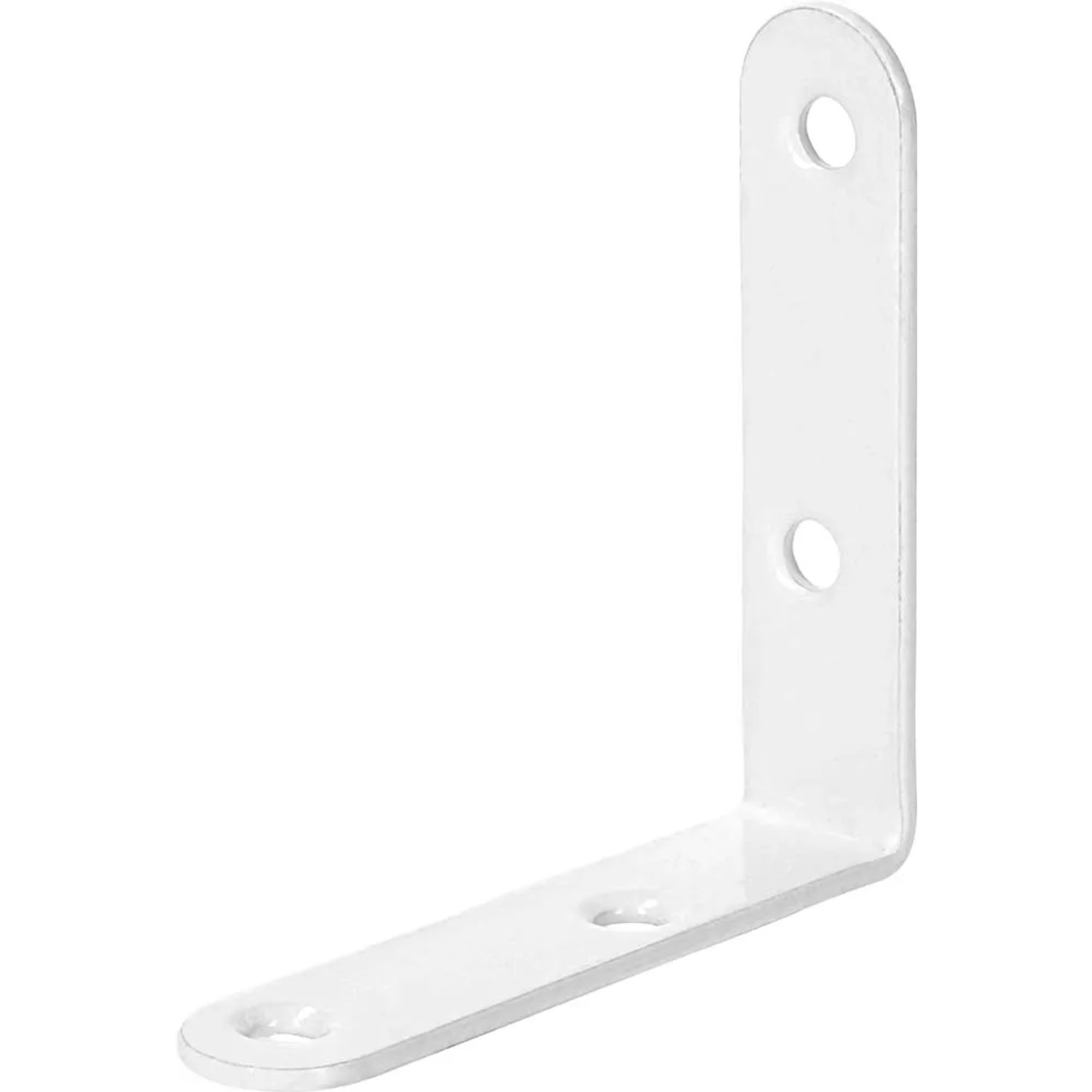 Kątownik meblowy 60 mm x 60 mm x 18 mm biały powleczony proszkowo