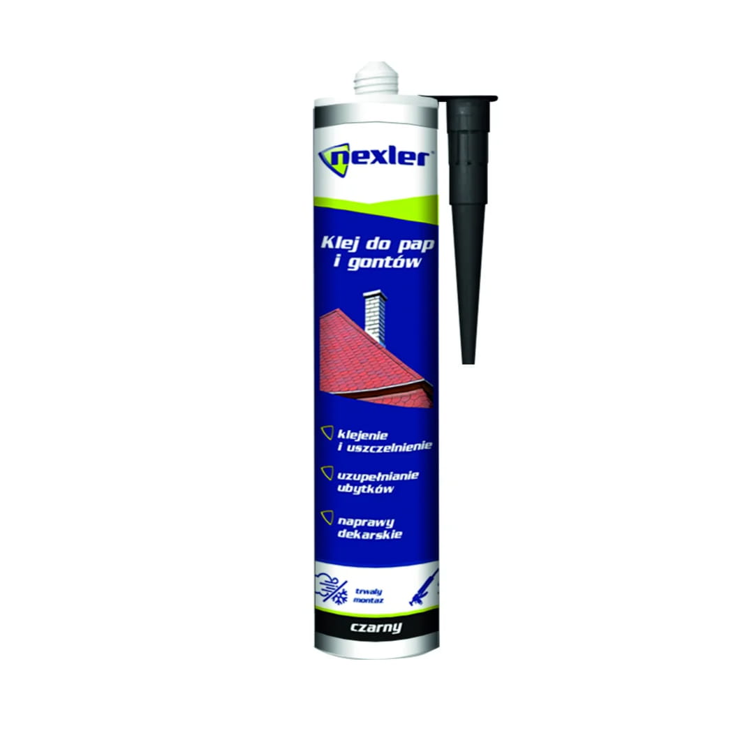 NEXLER KLEJ DEKARSKI DO PAP I GONTÓW BITUMICZNYCH 300ML CZARNY