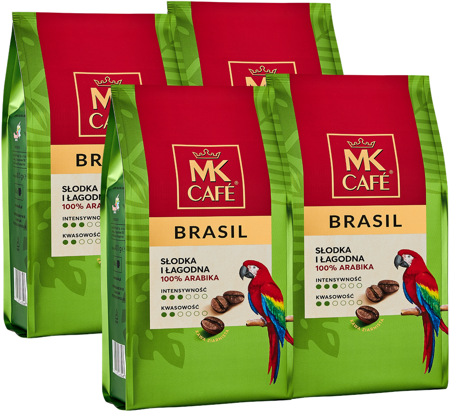 4x Kawa ziarnista MK Cafe Brasil, 400g