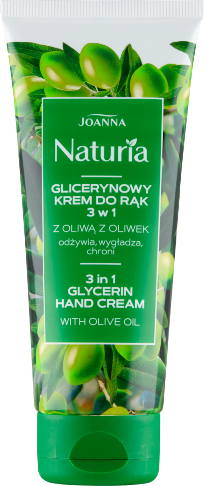 Krem do rąk Joanna Naturia, glicerynowy, z oliwą z oliwek, 100g