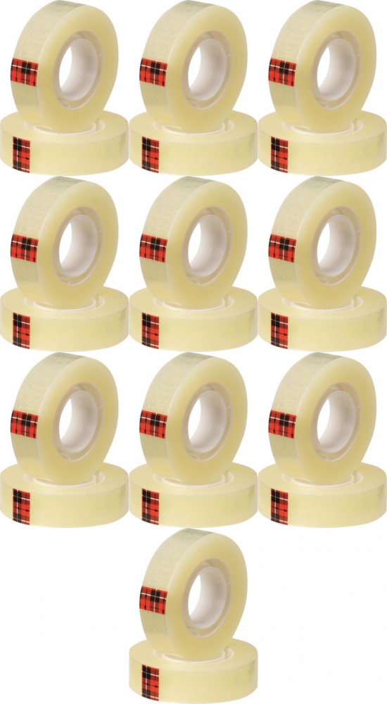 10x Taśma klejąca Scotch 508, 15mmx33m, transparentny żółty