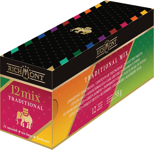 Zestaw herbat w torebkach Richmont Traditional Mix, 12 smaków, 12 sztuk