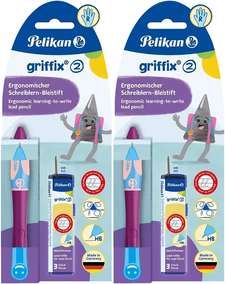 2x Ołówek automatyczny Pelikan Griffix Sweet Berry, 2mm + 3 rysiki