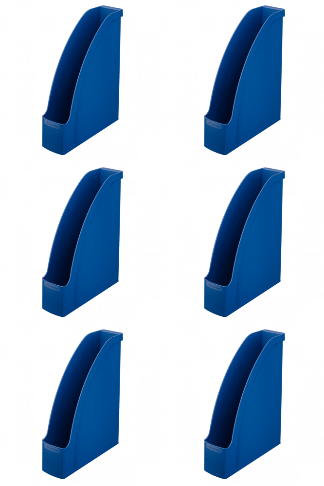 6x Organizer na dokumenty Leitz Plus, A4, 70mm, do 700 kartek niebieski