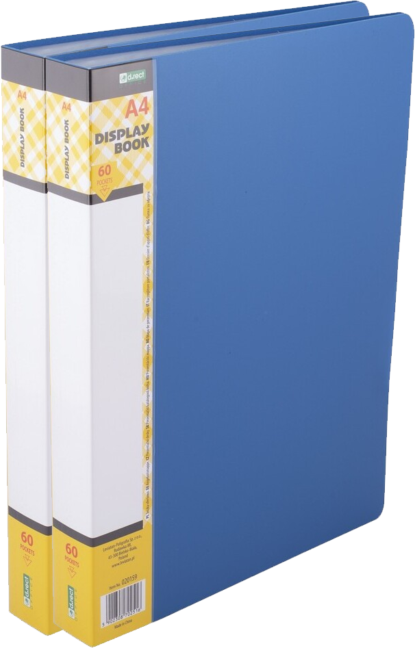 2x Album ofertowy D.Rect, A4, 60 koszulek, niebieski
