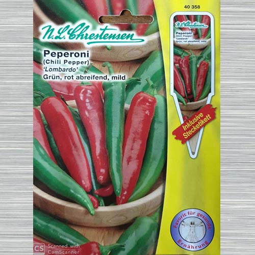 1 pac, Ardei lung Lombardo CHRESTENSEN - Semințe: Mod de ambalare: 1 pac