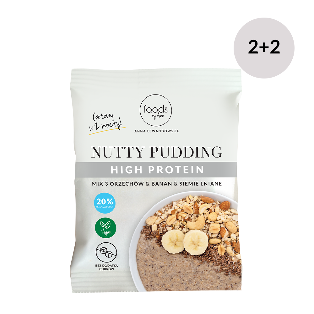 Nutty Pudding Mix 3 Orzechów & Banan & Siemię lniane 2+2 gratis!