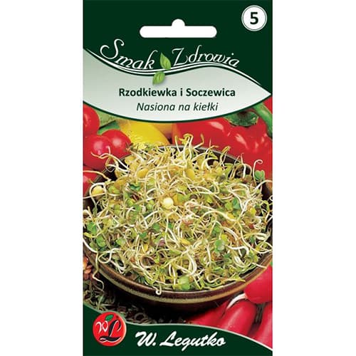 1 szt, Keimsprossen - Rettich und Linsen - Samen: Ilość w opakowaniu: 30 g