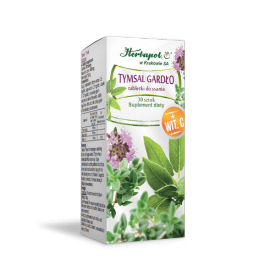 Tymsal gardło, 30 tabletek