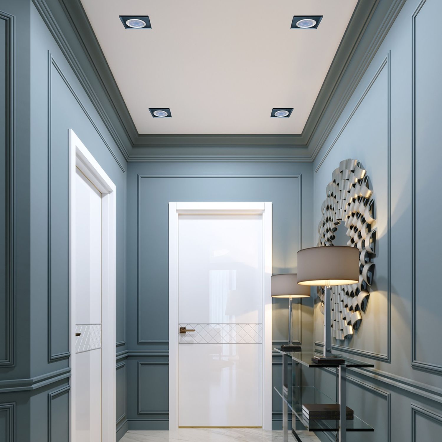 Milagro lampa do zabudowy 1x50W czarna EKOS271