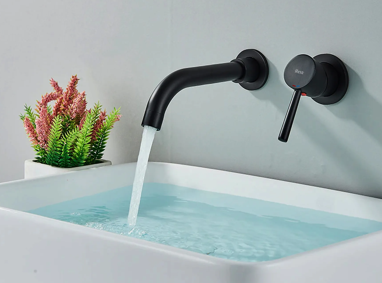 Rea Lungo Long bateria umywalkowa podtynkowa czarny mat REA-B0371 - Wysyłka w 24h