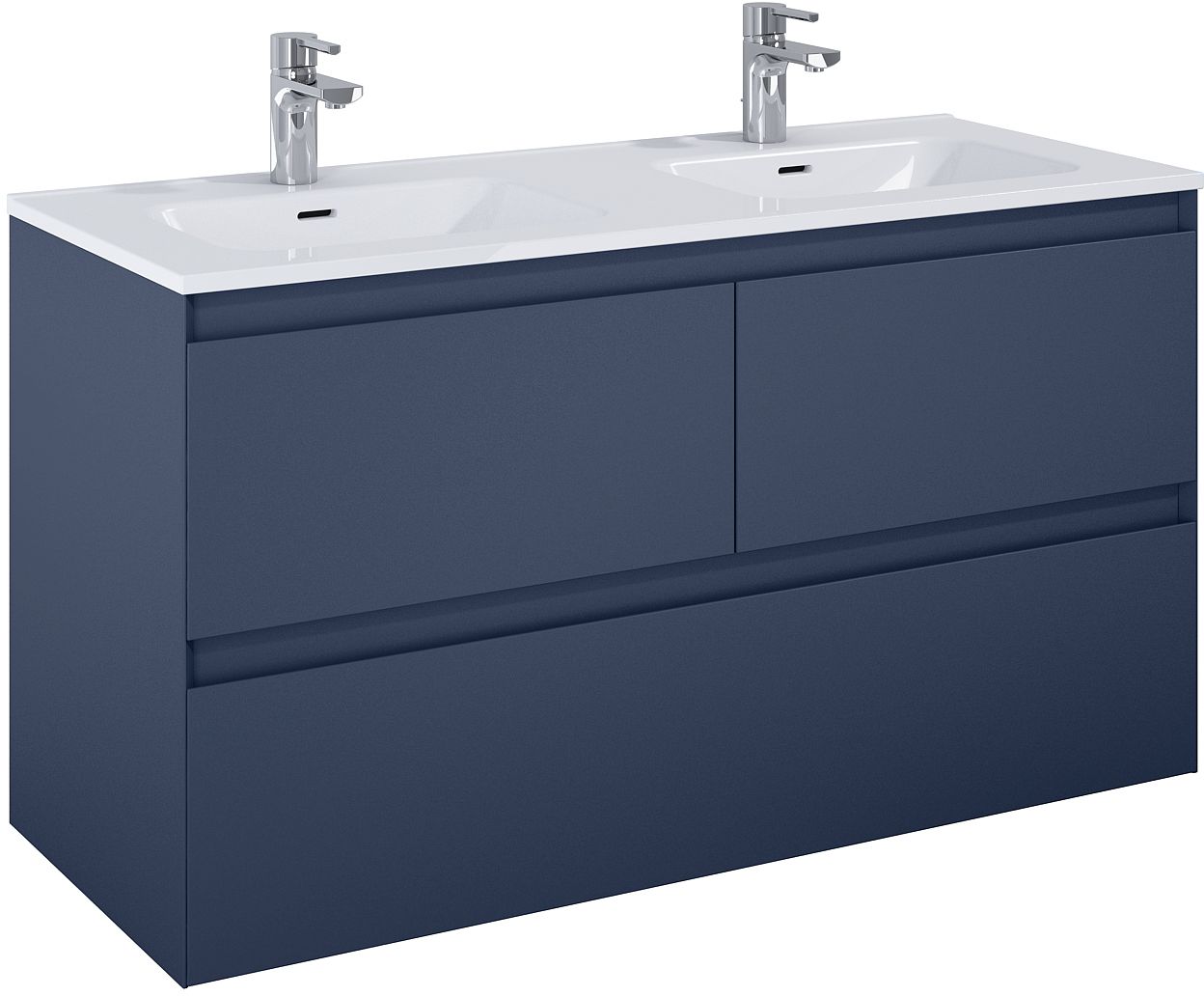Elita Split szafka 120x45,8x63,5 cm podumywalkowa wisząca navy blue matt RE012007157030