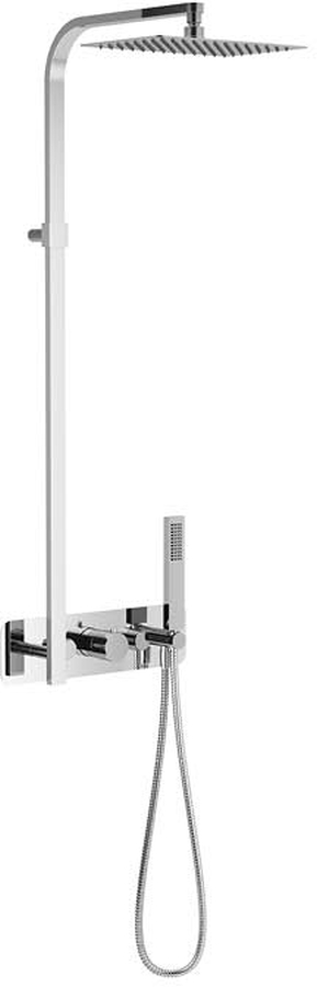Excellent Krotos zestaw prysznicowy podtynkowy termostatyczny z deszczownicą chrom AREX.8081CR