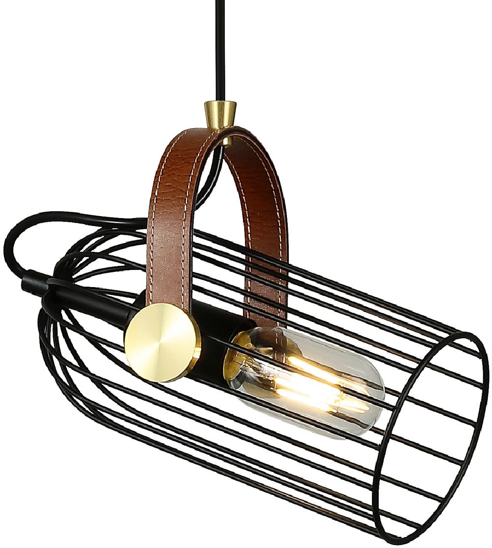 Italux Antoin lampa wisząca 1x40 W czarna PND-2445-1-BK