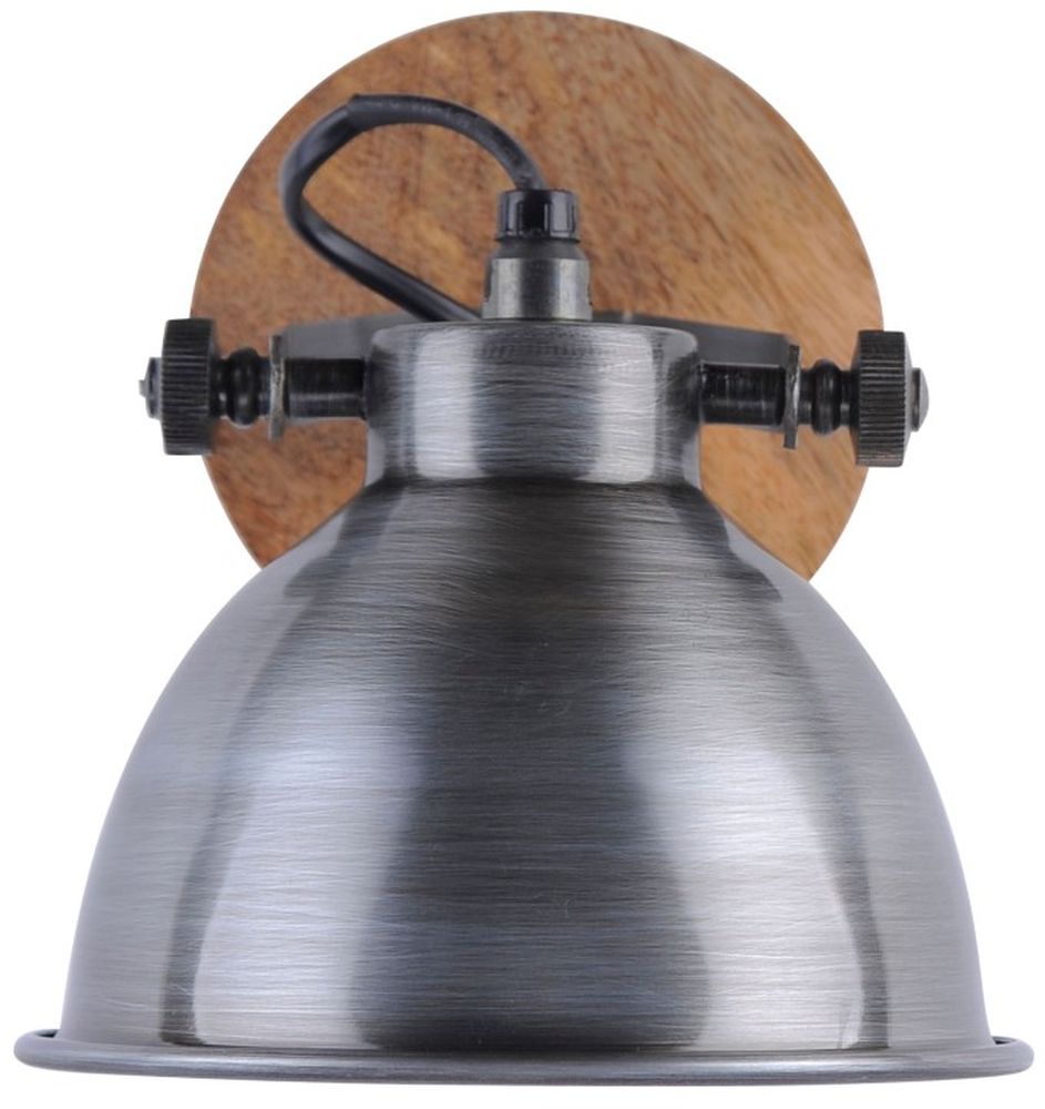 Just Light Samia kinkiet 1x40W żelazo/drewno 11981-77