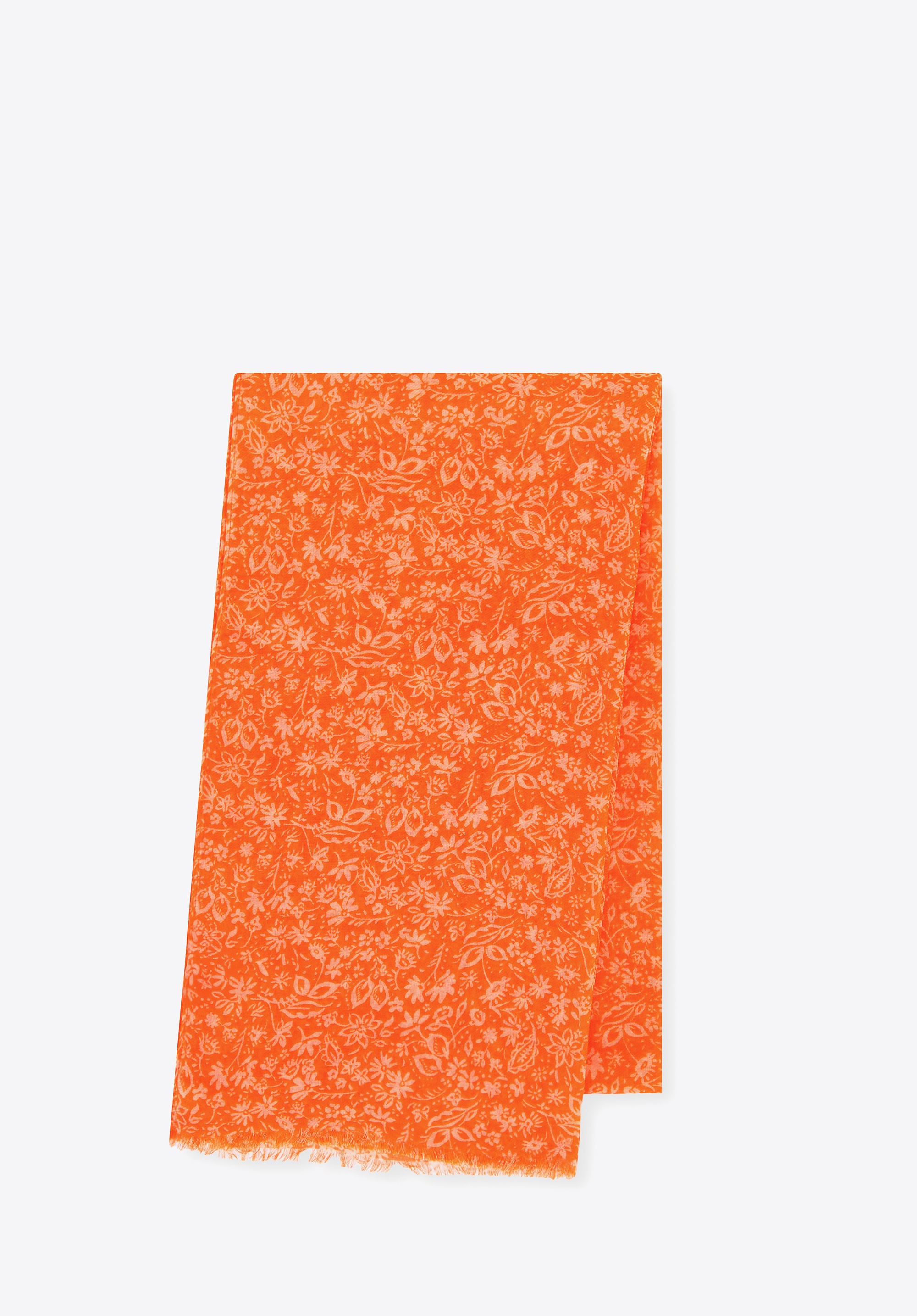 Delikatny szal damski pomarańczowy