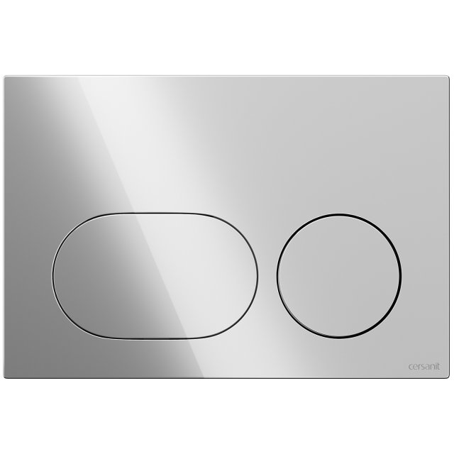 CERSANIT Przycisk spłukujący do WC DUETO mechaniczny chrom K97-0635