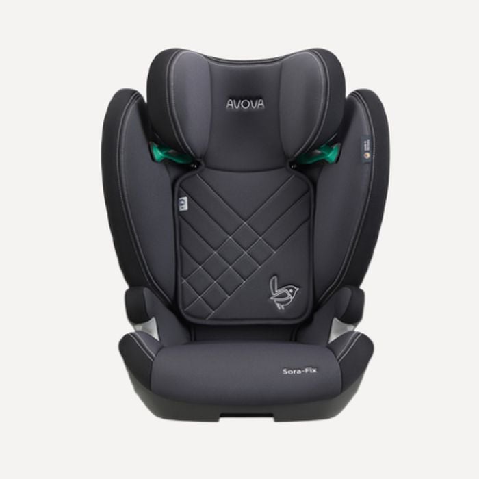 AVOVA Sora-Fix - fotelik dla dzieci od 100 do 150 cm wzrostu-Grey Black