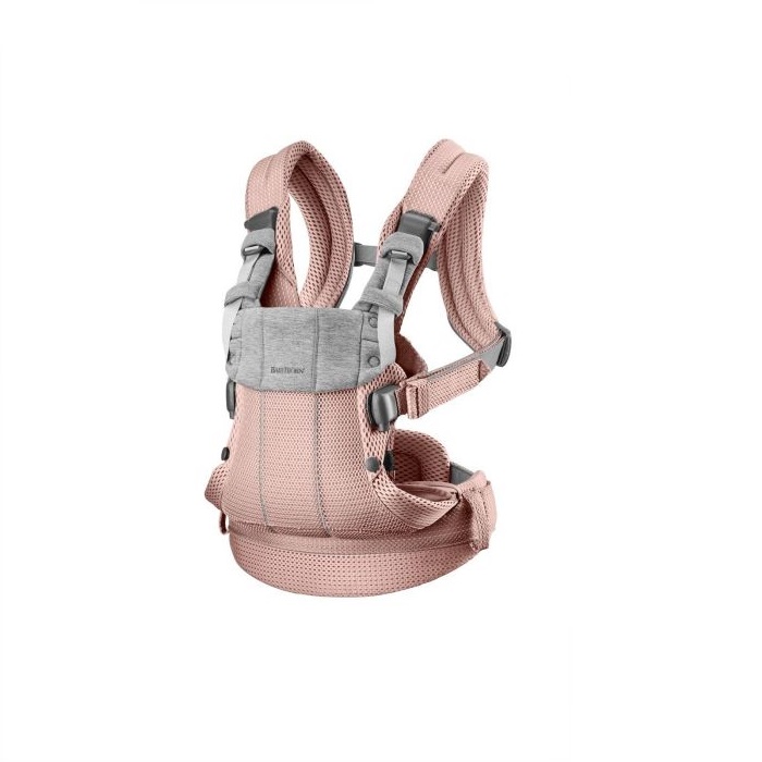 BabyBjorn Harmony 3D Mesh - nosidełko dla dzieci od narodzin do 3 roku życia-Zgaszony Róż