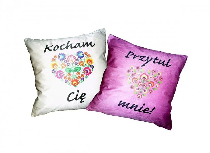 Dwustronna Poszewka prezentowa na poduszkę 40x40 wz. 80 Jedeka