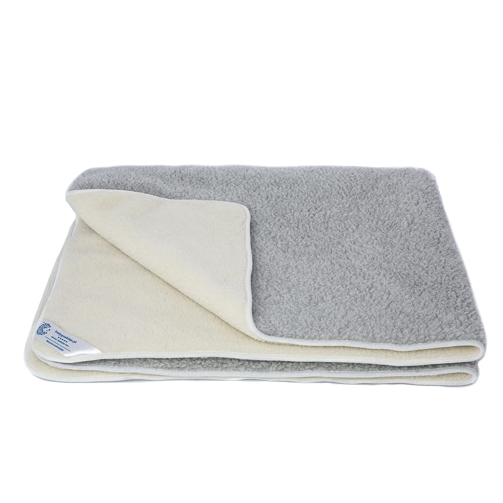 kołdra wełniana merynos tumbler szary/angello 200x200 (+-5cm)