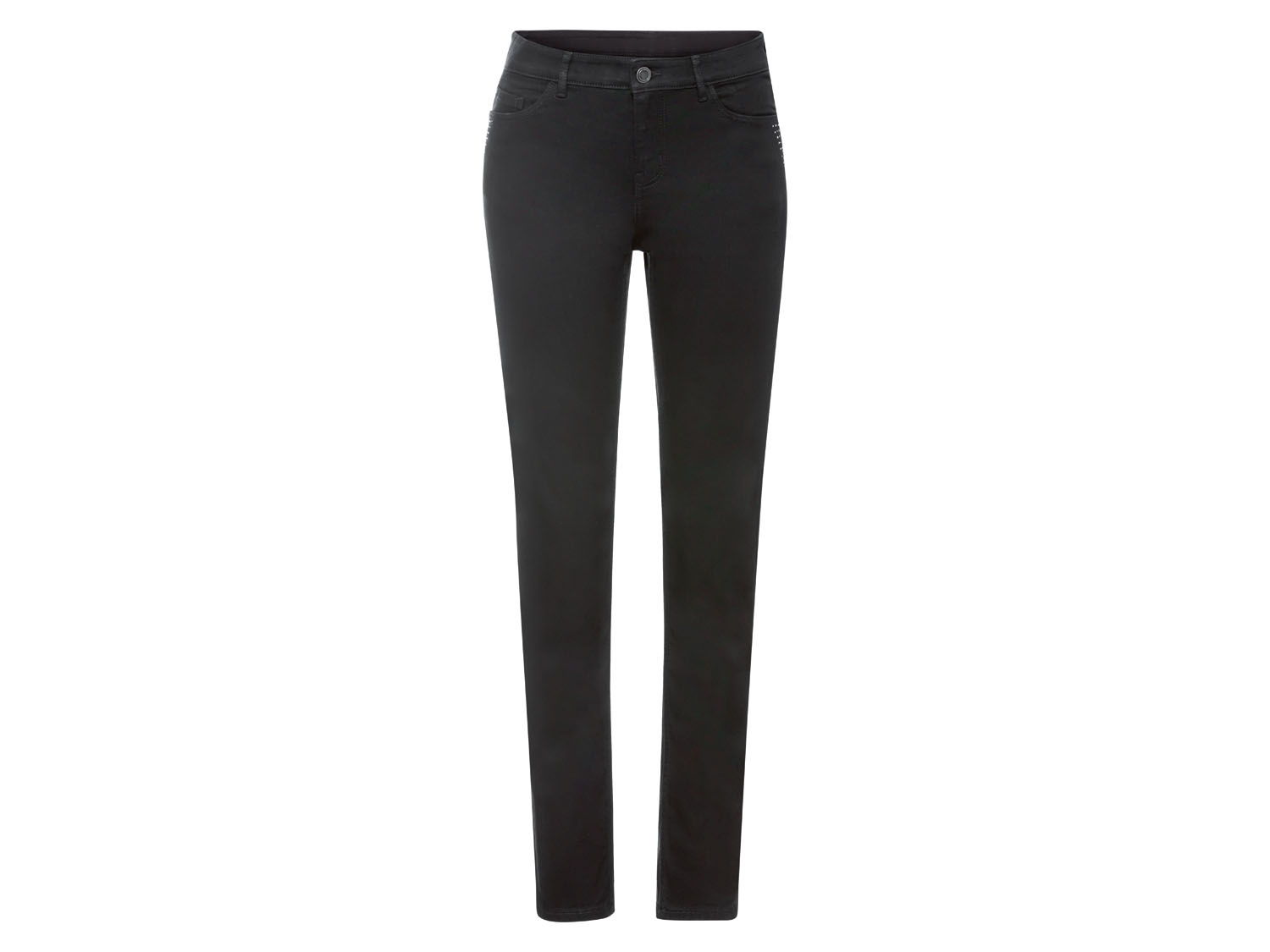 esmara Jeansy damskie Slim Fit 48, Czarny