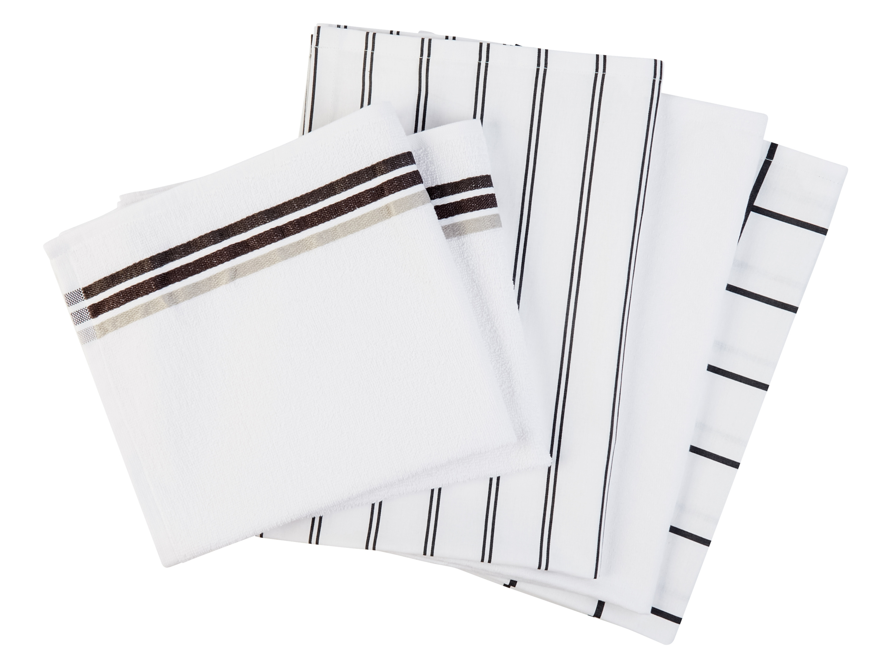 Livarno home Komplet 5 ściereczek kuchennych Szary