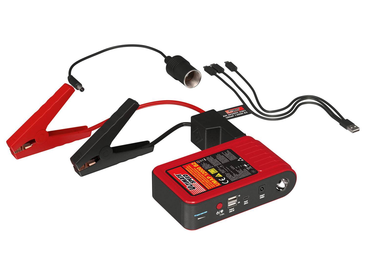 Ultimate Speed Urządzenie rozruchowe z powerbankiem 12 000 mAh