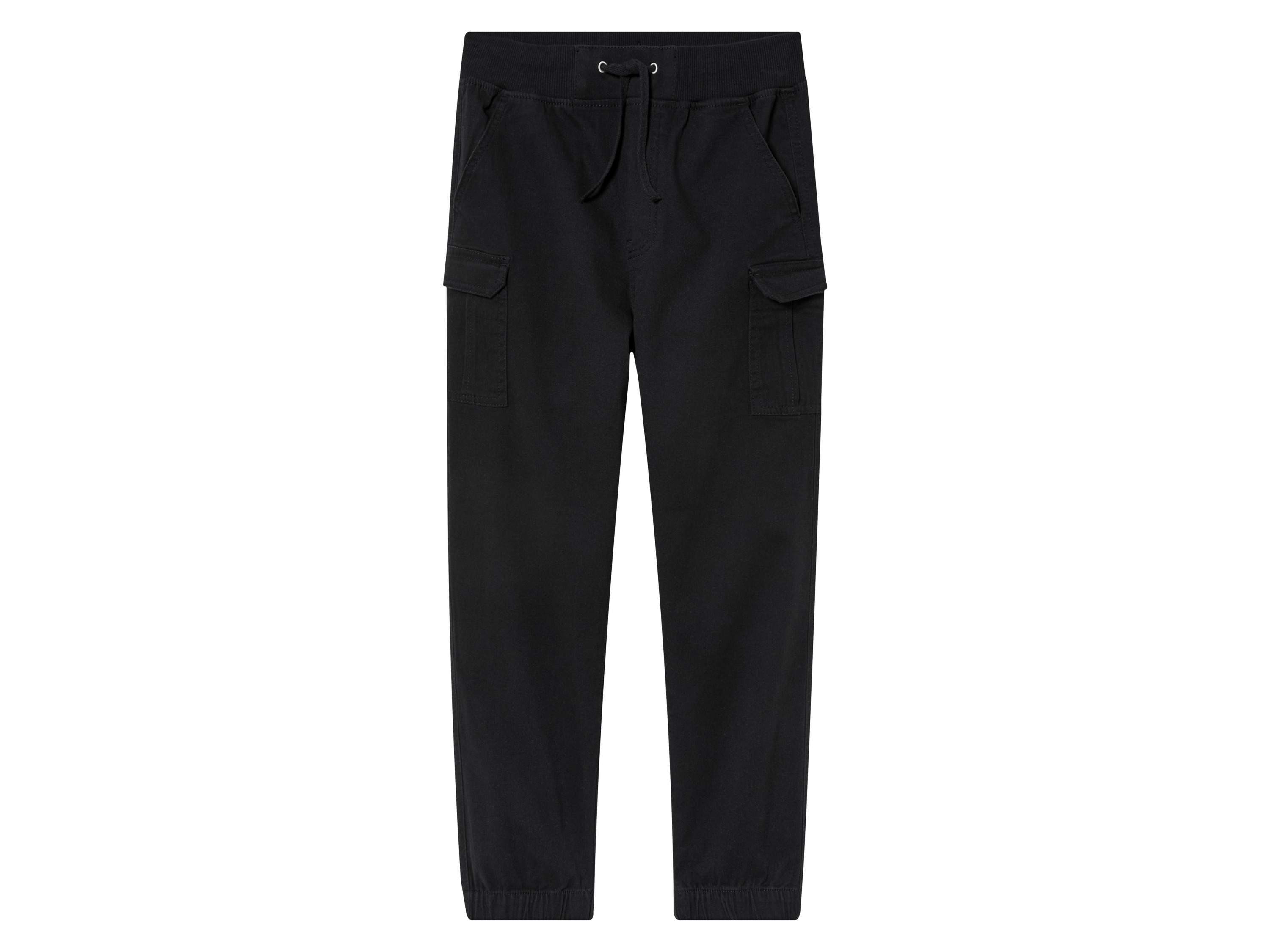pepperts! Spodnie cargo młodzieżowe z bawełną Czarny, 158/164