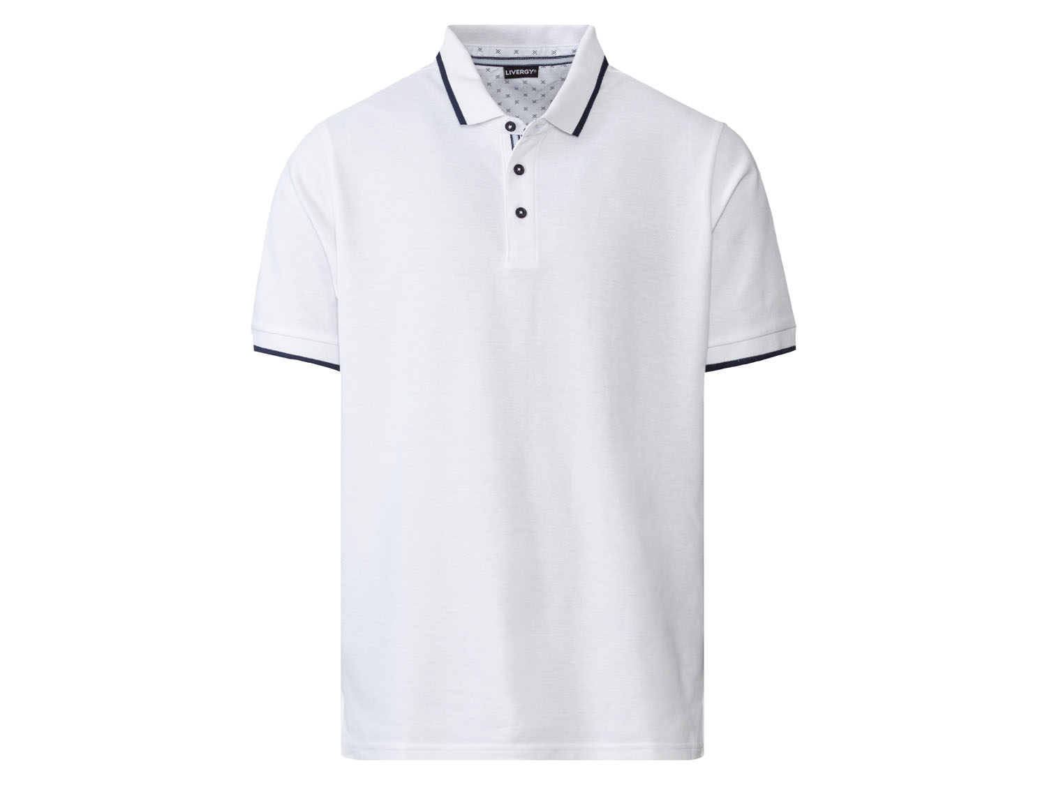 Livergy T-shirt męski polo o dopasowanym kroju L 52/54, Biały