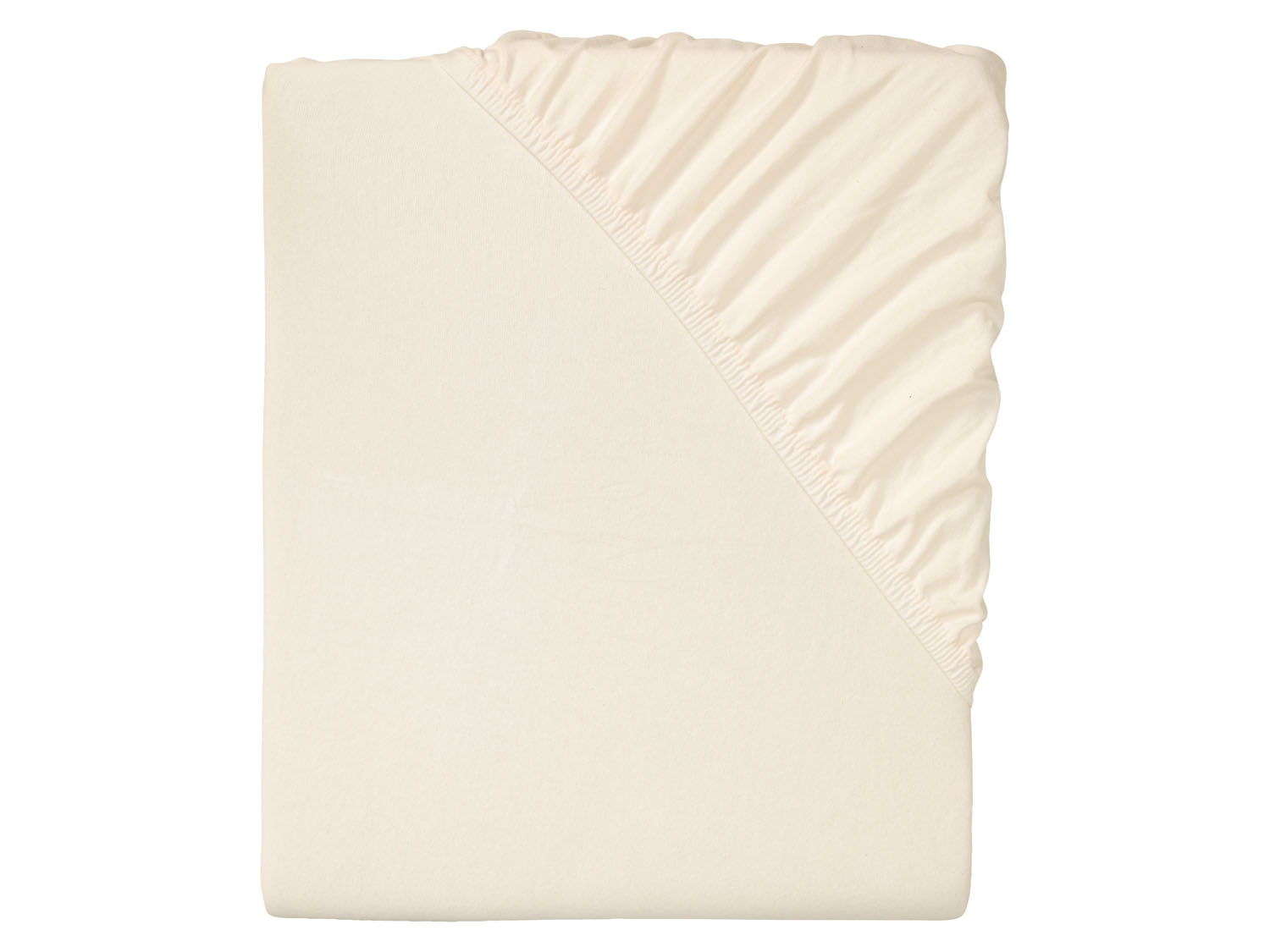 Looks by Wolfgang Joop Prześcieradło z dżerseju z gumką bi-elastic, 180-200 x 200 cm Kremowobiały